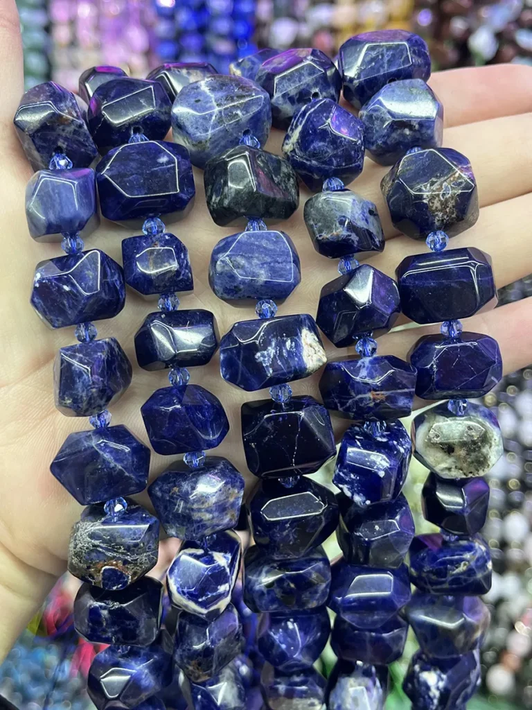 Blaustreifen-Achat 13-18 mm - MossCrystal