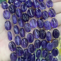 Amethyst Cabochon Eiförmig 10x14mm für Schmuckherstellung