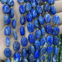 Lapislazuli Cabochon Eiförmig 10x14mm für Schmuckherstellung