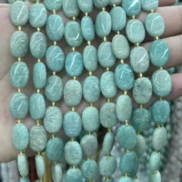Amazonit Cabochon Eiförmig 10x14mm für Schmuckherstellung