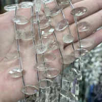 Rauchquarz Cabochon Blattform 8-16.5mm - Bild 1 von 6 | Moss Crystal