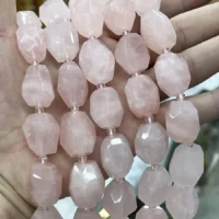 Rosenquarz Facettiert kaufen – natürlich & unbehandelt | Moss Crystal