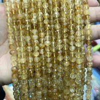 Citrin Lose Perlen 6 mm - naturlicher Edelstein kaufen | Moss Crystal Grosshandel Europa