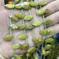 Grüner Opal Cabochon Blattform 8-16.5mm - Bild 1 von 6 | Moss Crystal