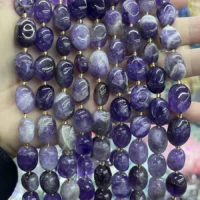 Amethyst lose Perlen 10-15mm kaufen - natuerlich und unbehandelt. Ideal fuer Schmuckherstellung und Lithotherapie.