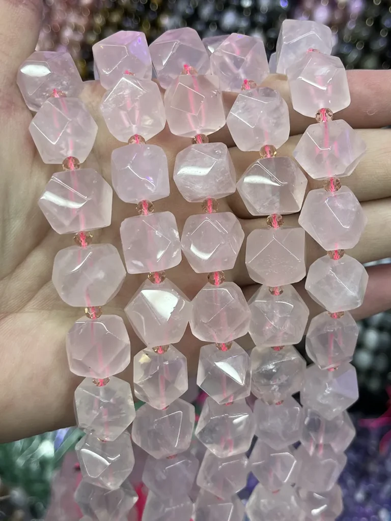 Rosenquarz 13-14 mm - MossCrystal