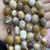 Koralle Lose Perlen - naturlicher Edelstein kaufen | Moss Crystal Grosshandel Europa