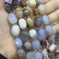 Achat Lose Perlen 10-15 mm - naturlicher Edelstein kaufen | Moss Crystal Grosshandel Europa