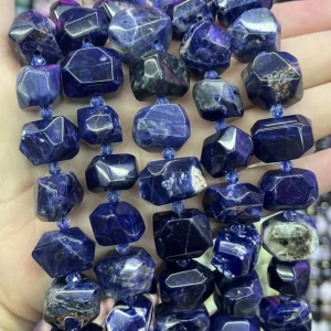 Blaustreifen-Achat 13-18 mm - MossCrystal