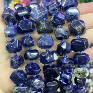 Blaustreifen-Achat 13-18 mm - MossCrystal