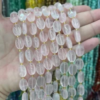 Rosenquarz Cabochon kaufen - natuerlich & unbehandelt | Moss Crystal