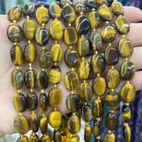 Tigerauge Cabochon 10mm kaufen - natuerlich & unbehandelt | Moss Crystal