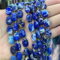 Lapislazuli Cabochon 10mm kaufen - natuerlich & unbehandelt | Moss Crystal