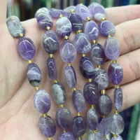 Amethyst Cabochon kaufen - natuerlich & unbehandelt | Moss Crystal