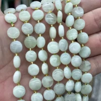 Edelstein Cabochon 10 mm - naturlicher Edelstein kaufen | Moss Crystal Grosshandel Europa