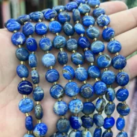 Lapislazuli Cabochon 10mm kaufen - natuerlich & unbehandelt | Moss Crystal