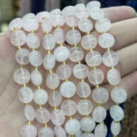 Rosenquarz Cabochon kaufen - natuerlich & unbehandelt | Moss Crystal