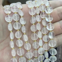 Rosenquarz Cabochon kaufen - natuerlich & unbehandelt | Moss Crystal