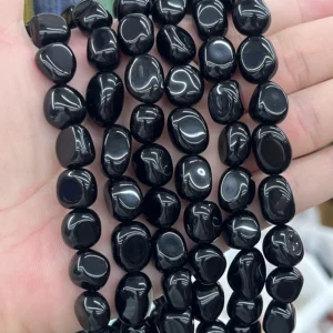 Obsidian Cabochon - MossCrystal