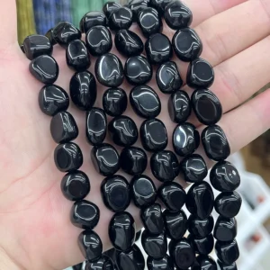 Obsidian Cabochon - MossCrystal