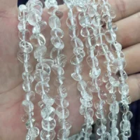 Bergkristall Cabochon Oval 8-16,5mm – Natürlicher Bergkristall-Schmuckstein | Moss Crystal