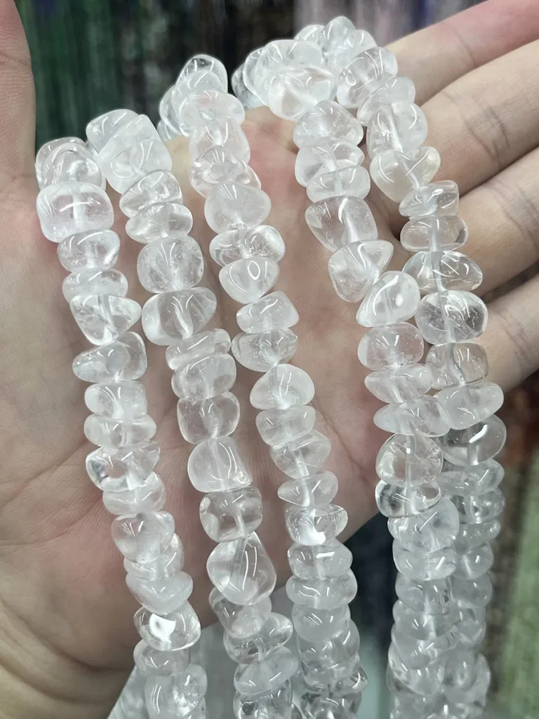 Creamy Lose Perlen - MossCrystal