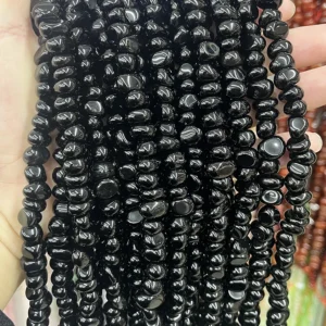 Obsidian Lose Perlen - MossCrystal