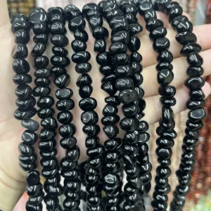 Obsidian Lose Perlen - MossCrystal