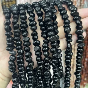 Obsidian Lose Perlen - MossCrystal
