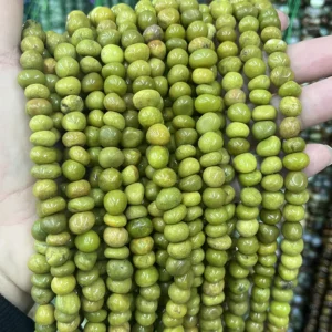 Green Lose Perlen - MossCrystal