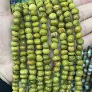 Green Lose Perlen - MossCrystal
