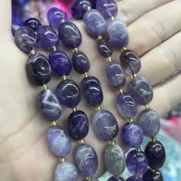 Amethyst Perlen kaufen – natürlich & unbehandelt | Moss Crystal