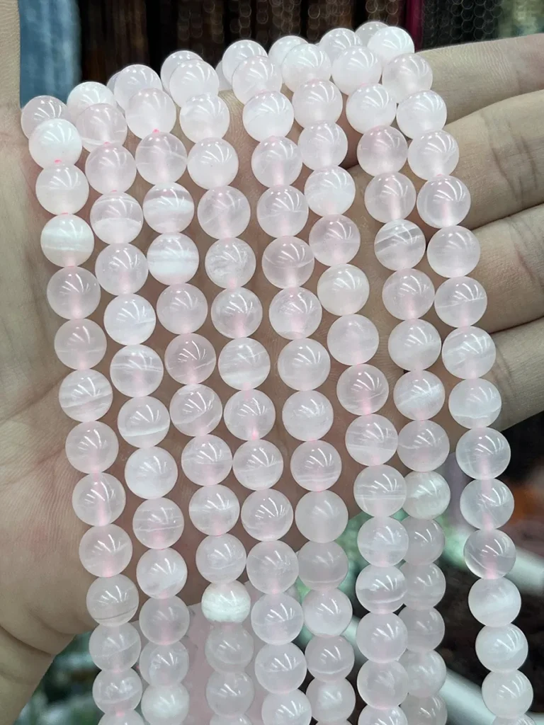 Pink Lose Perlen - MossCrystal