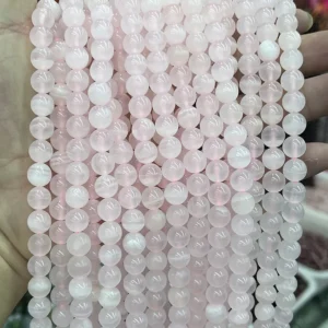 Pink Lose Perlen - MossCrystal