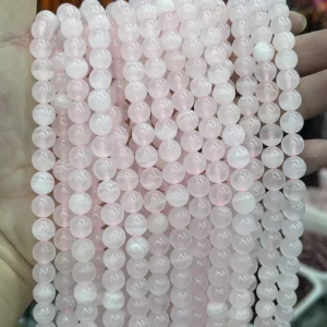 Pink Lose Perlen - MossCrystal