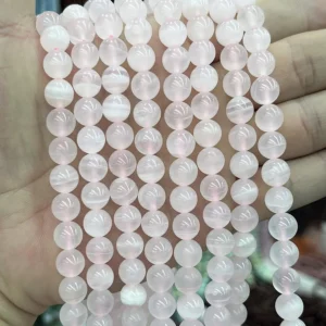 Pink Lose Perlen - MossCrystal