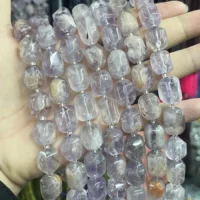 Amethyst Phantom Perlen kaufen – natürlich & unbehandelt | Moss Crystal