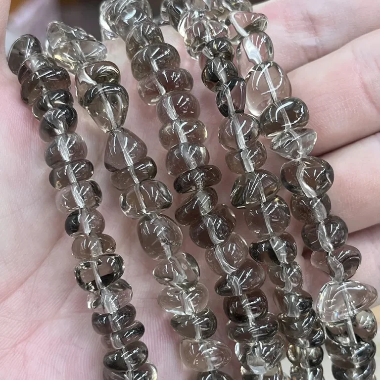 Smoky Lose Perlen - MossCrystal