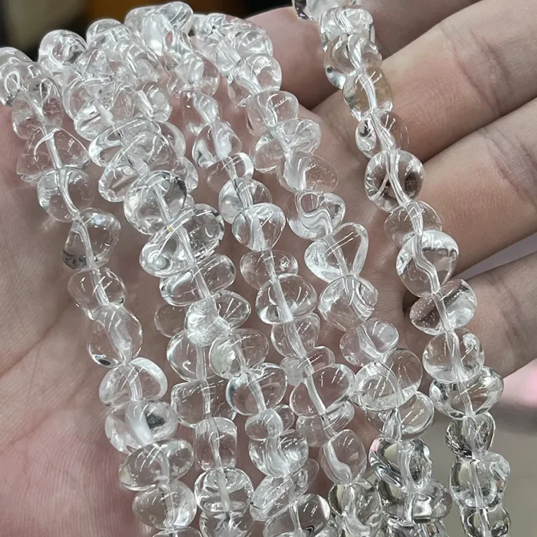 White Lose Perlen - MossCrystal