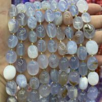 Violetter Achat Freiform 10-15mm - MossCrystal