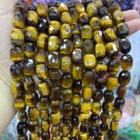 Zitronenquarz Rund Facettiert 8-9mm - MossCrystal