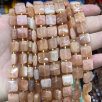 Aventurin Quadratisch Facettiert 10mm - MossCrystal